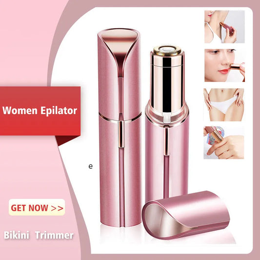 Mini Electric Eyebrow Trimmer & Facial Hair Removal Razor for Women