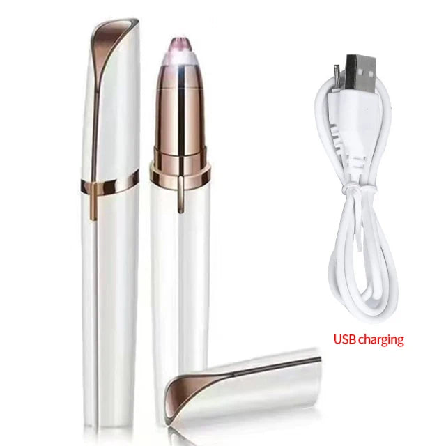 Mini Electric Eyebrow Trimmer & Facial Hair Removal Razor for Women